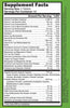 CeliAct Multi Support Nutrition Label